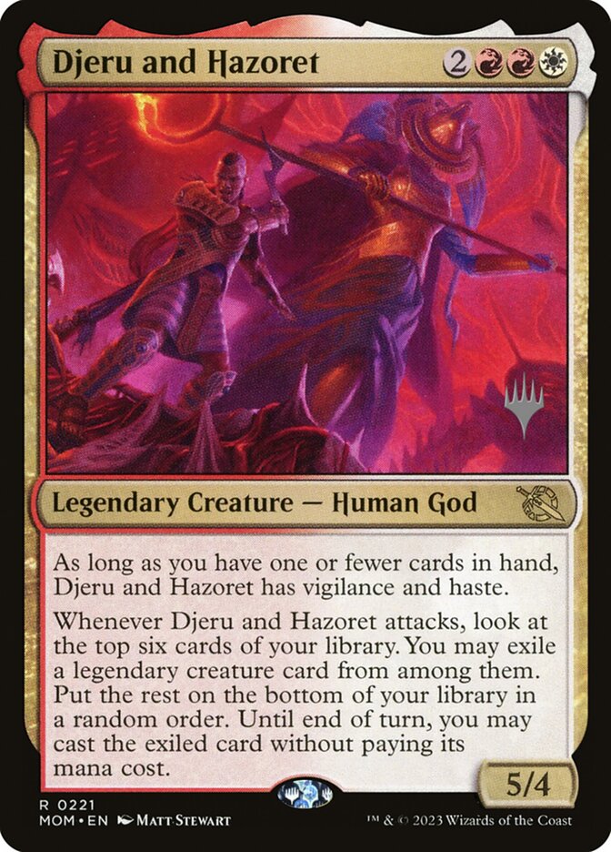 Djeru and Hazoret card front