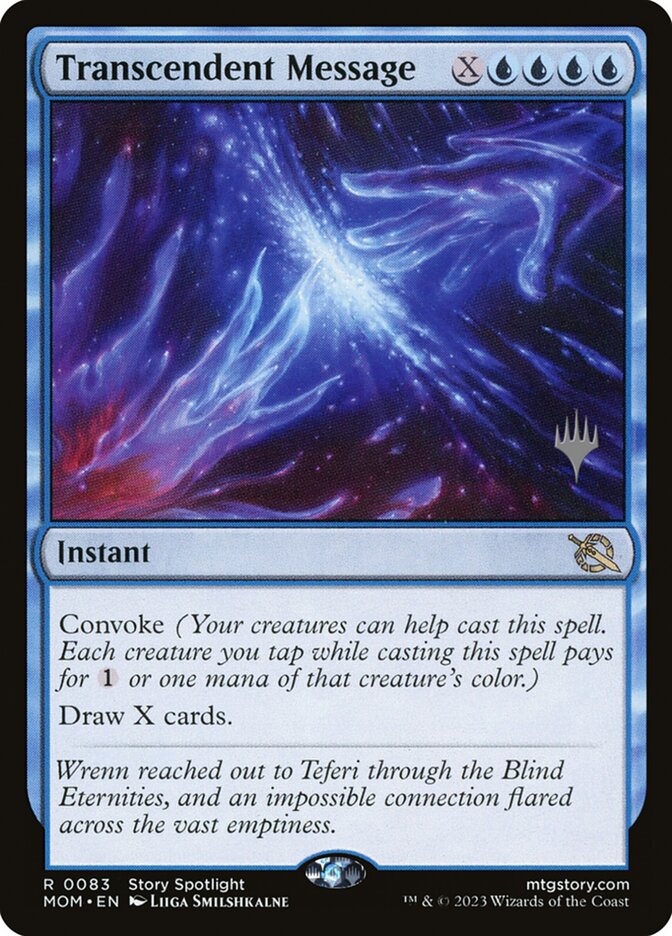 Transcendent Message card front