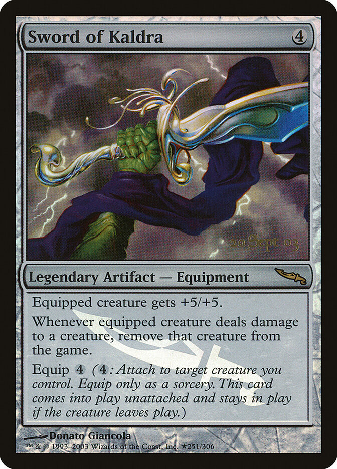 Sword of Kaldra card front
