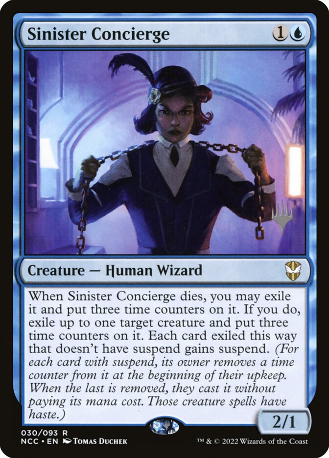 Sinister Concierge card front