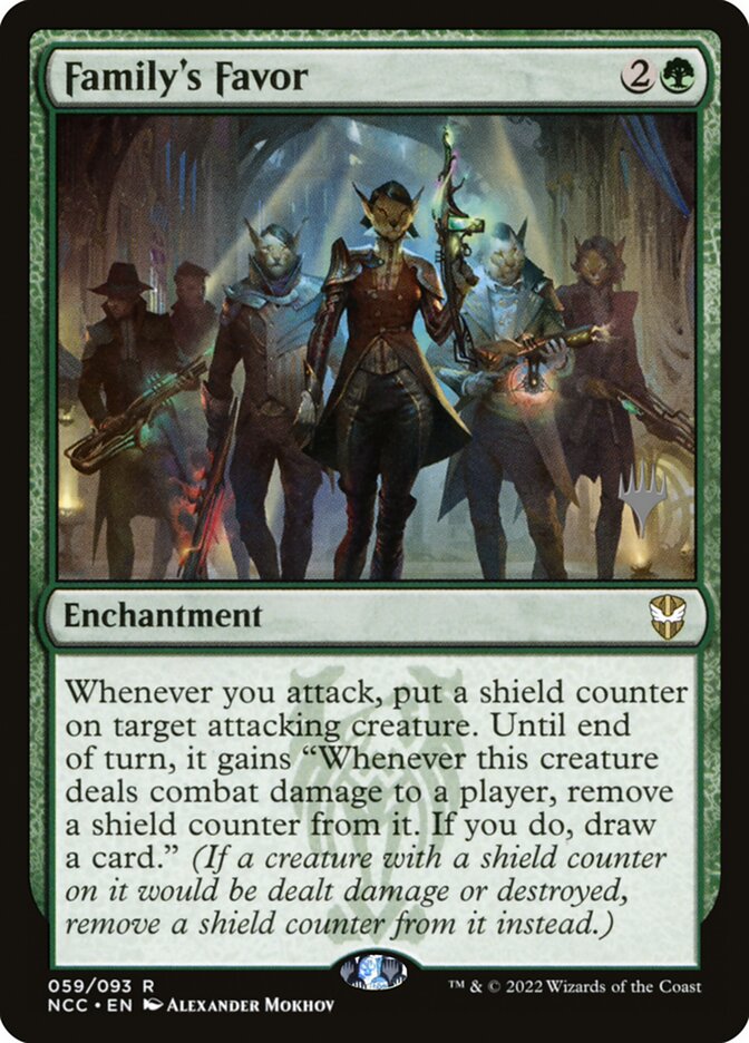 Family's Favor card front