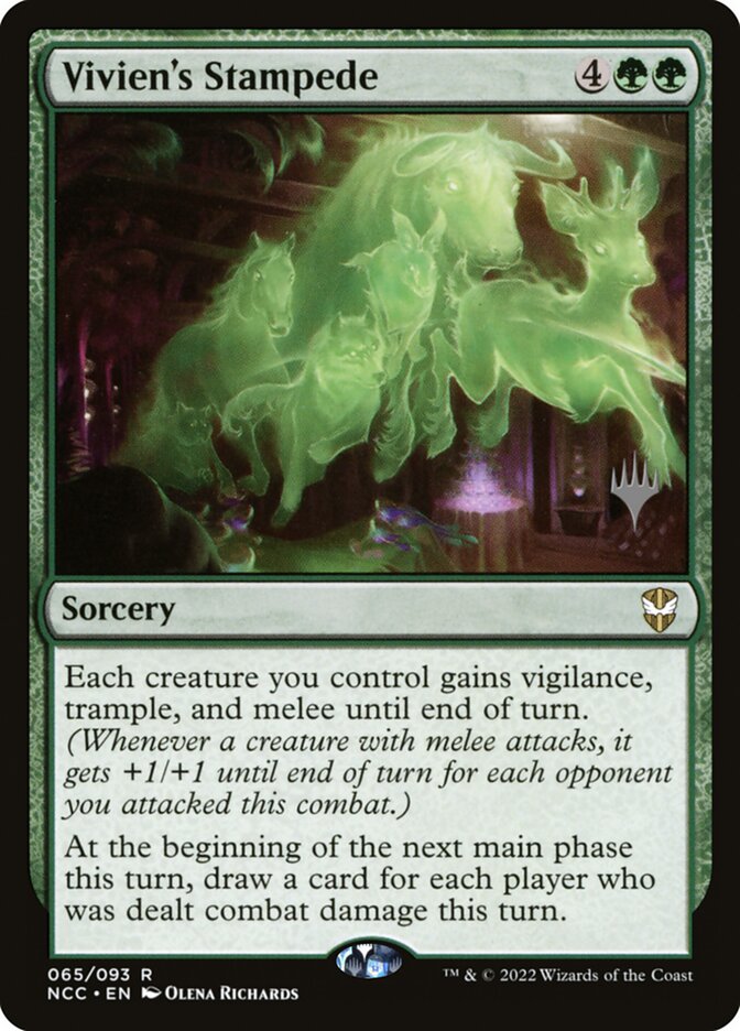 Vivien's Stampede card front