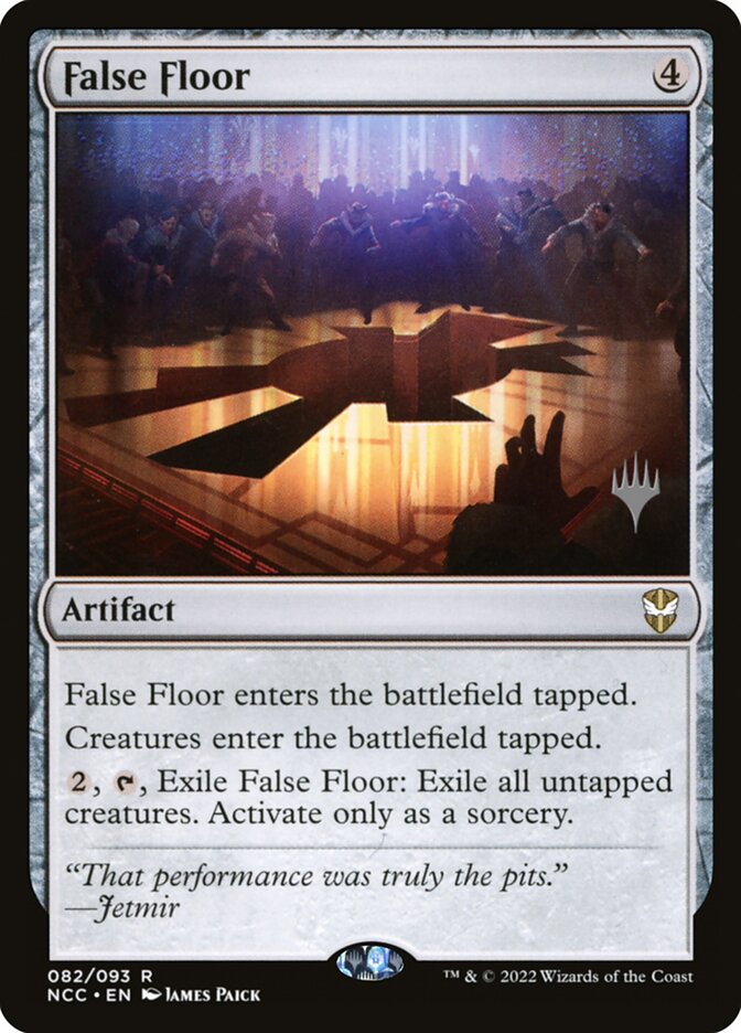 False Floor card front