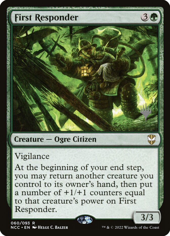 First Responder card front