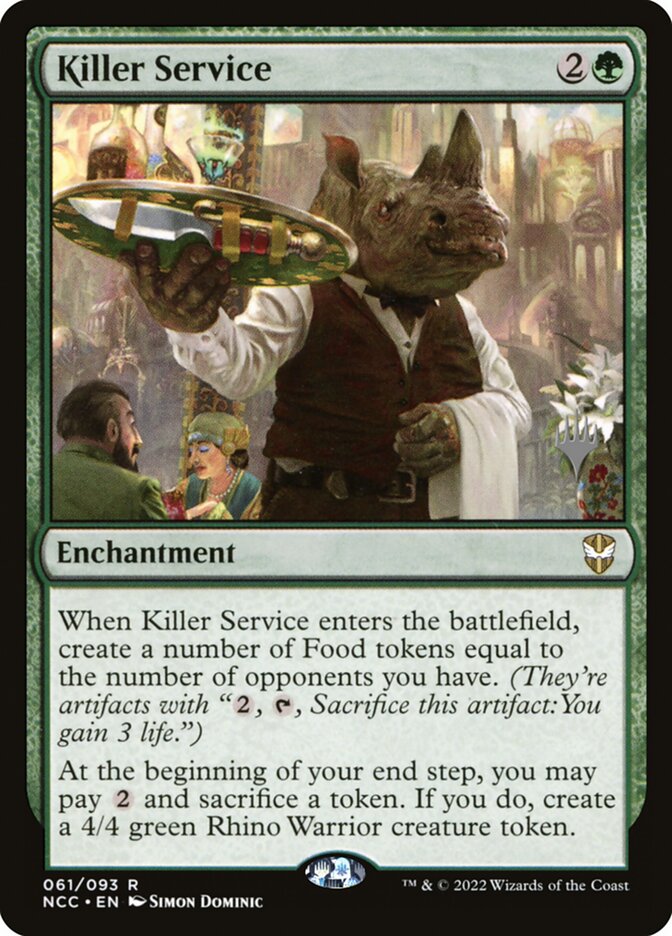 Killer Service card front