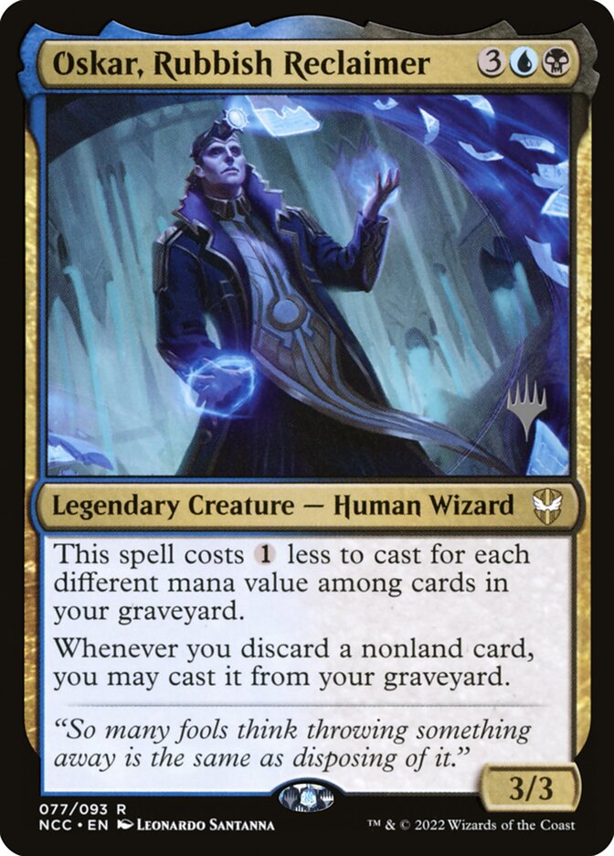 Oskar, Rubbish Reclaimer card front