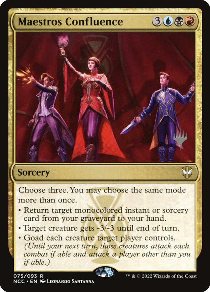 Maestros Confluence card front