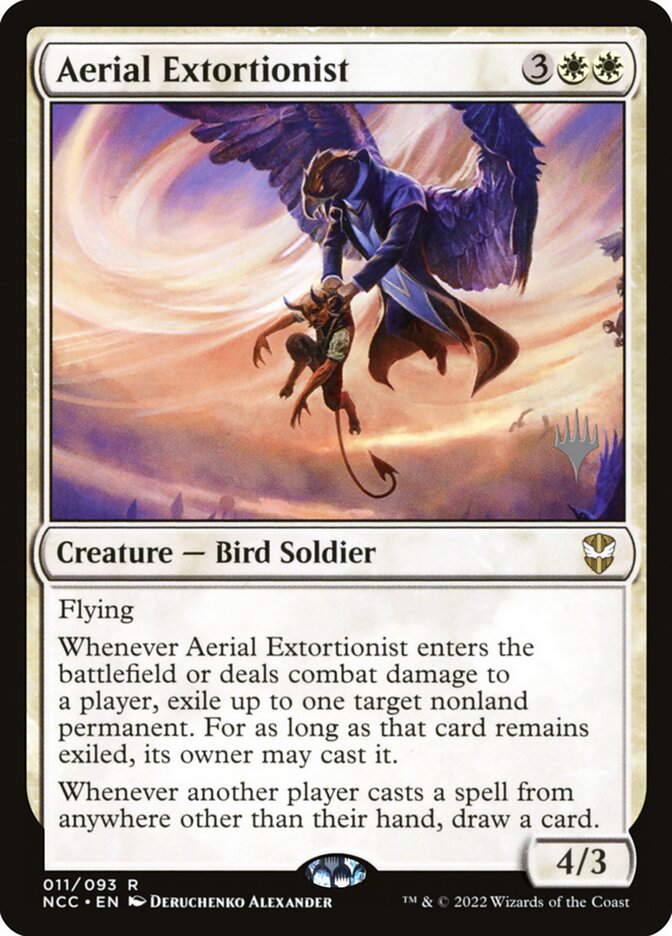 Aerial Extortionist card front