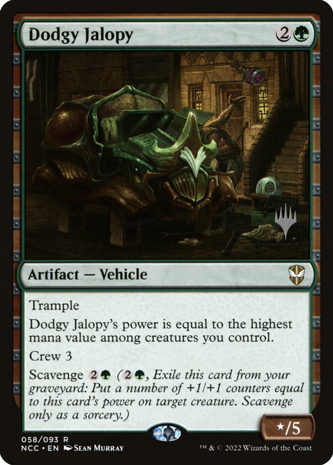 Dodgy Jalopy card front