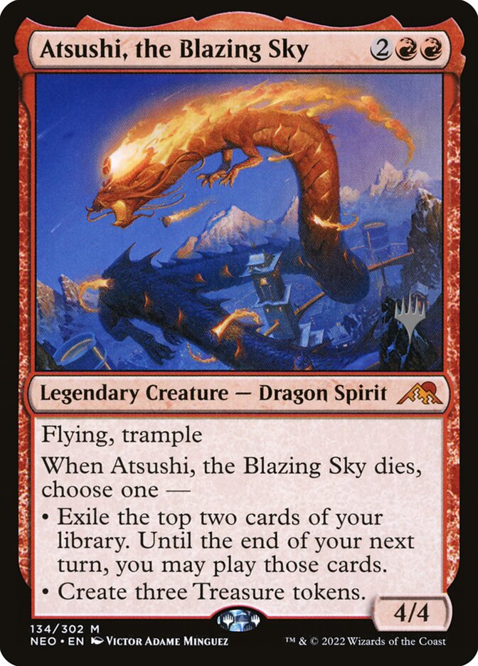 Atsushi, the Blazing Sky card front