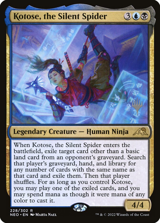 Kotose, the Silent Spider card front