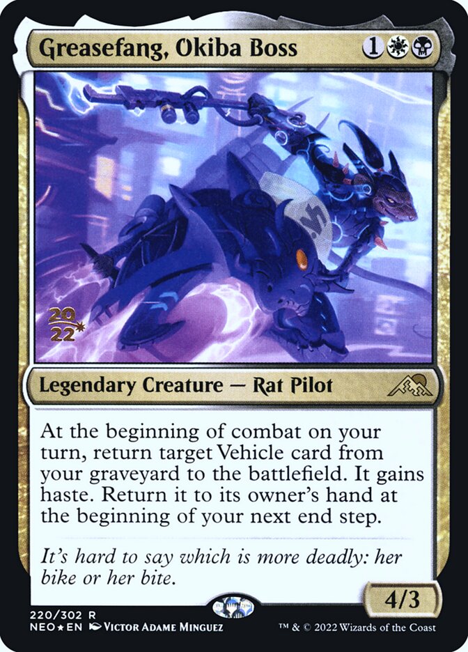 Greasefang, Okiba Boss card front