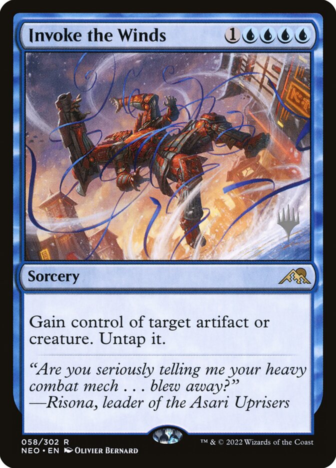Invoke the Winds card front