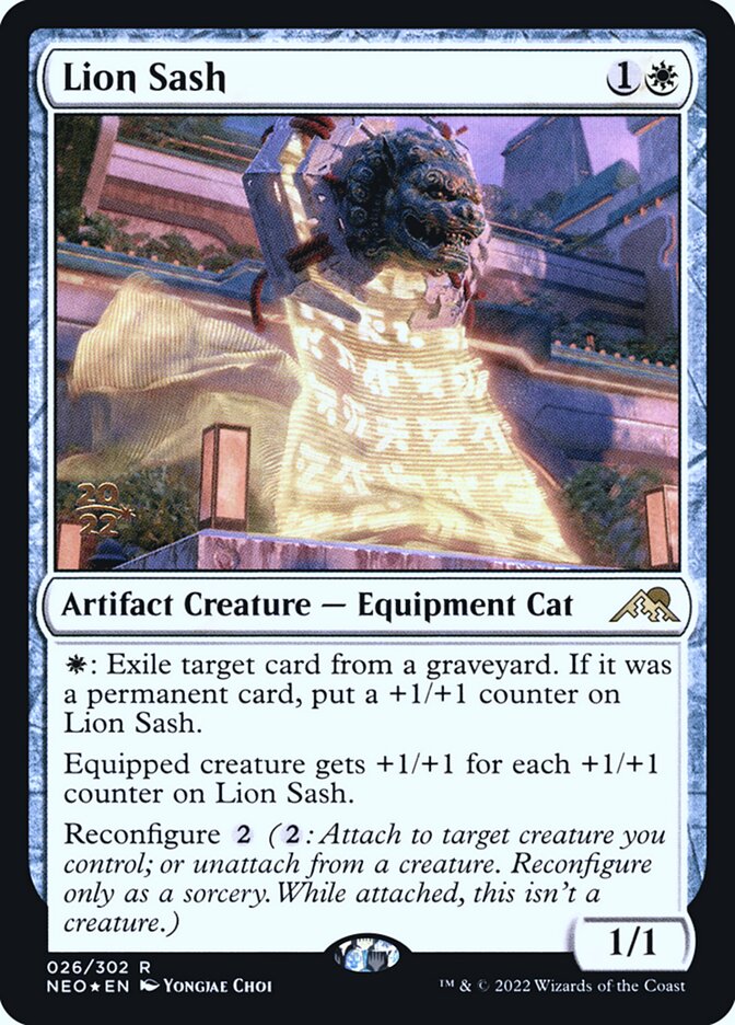 Lion Sash card front