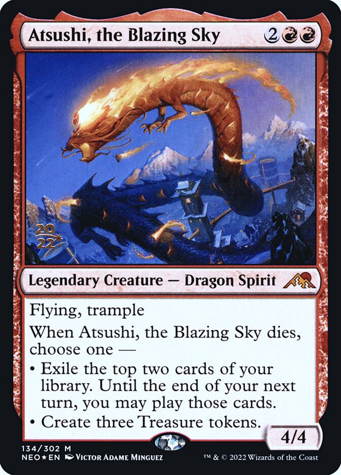 Atsushi, the Blazing Sky card front