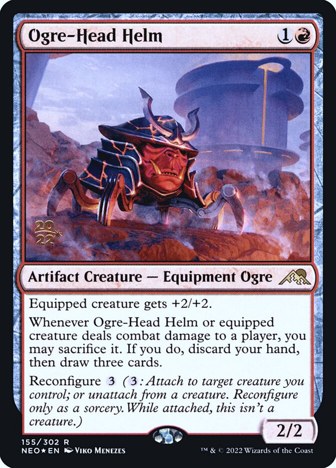 Ogre-Head Helm card front