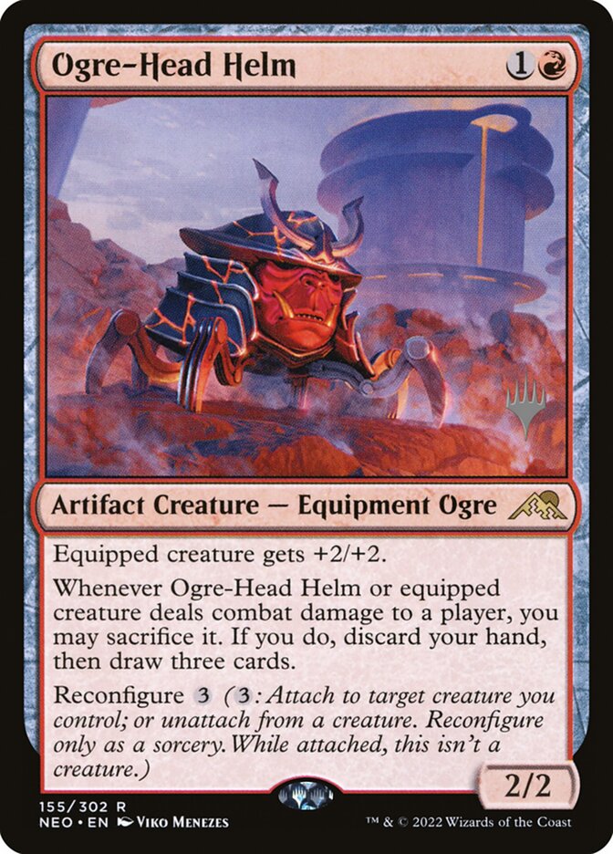 Ogre-Head Helm card front