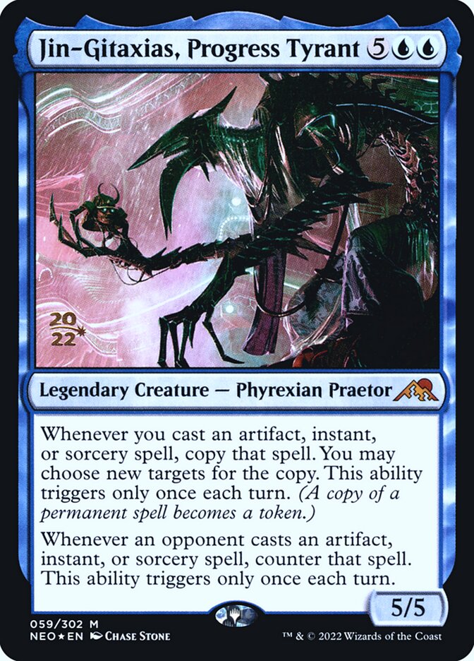 Jin-Gitaxias, Progress Tyrant card front