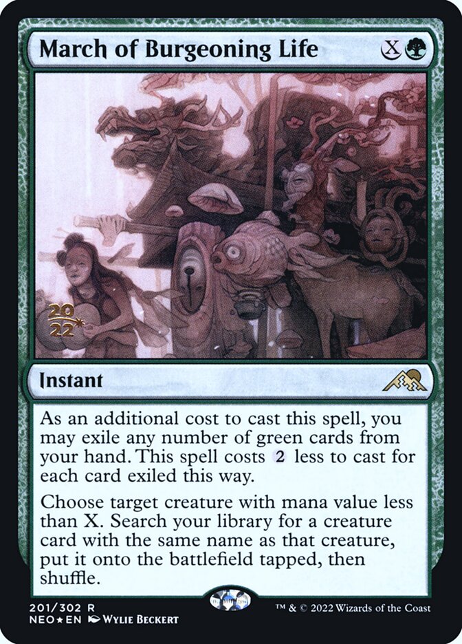March of Burgeoning Life card front