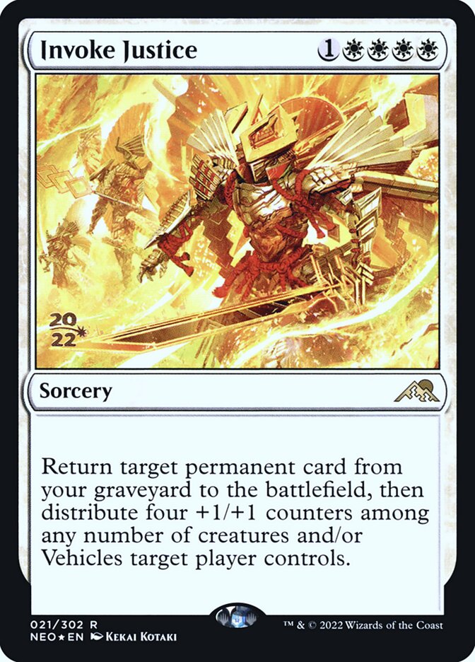 Invoke Justice card front