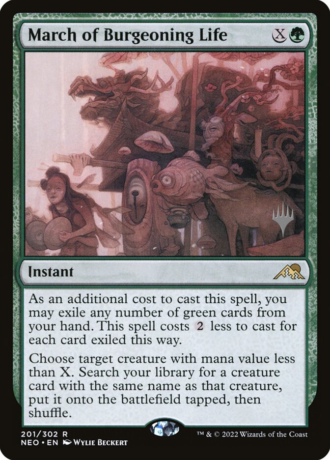 March of Burgeoning Life card front