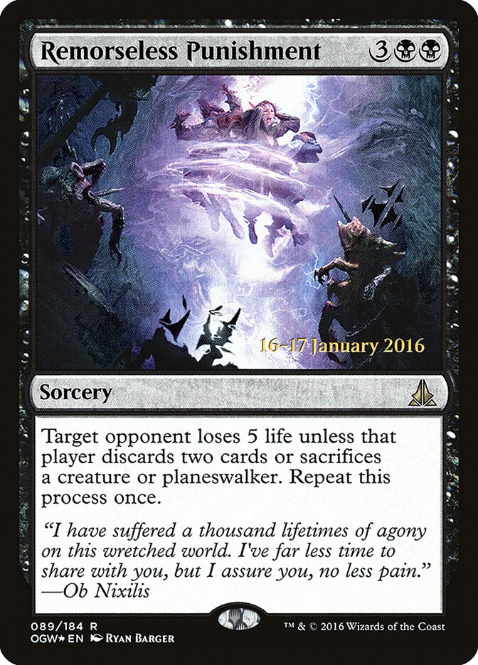 Remorseless Punishment card front