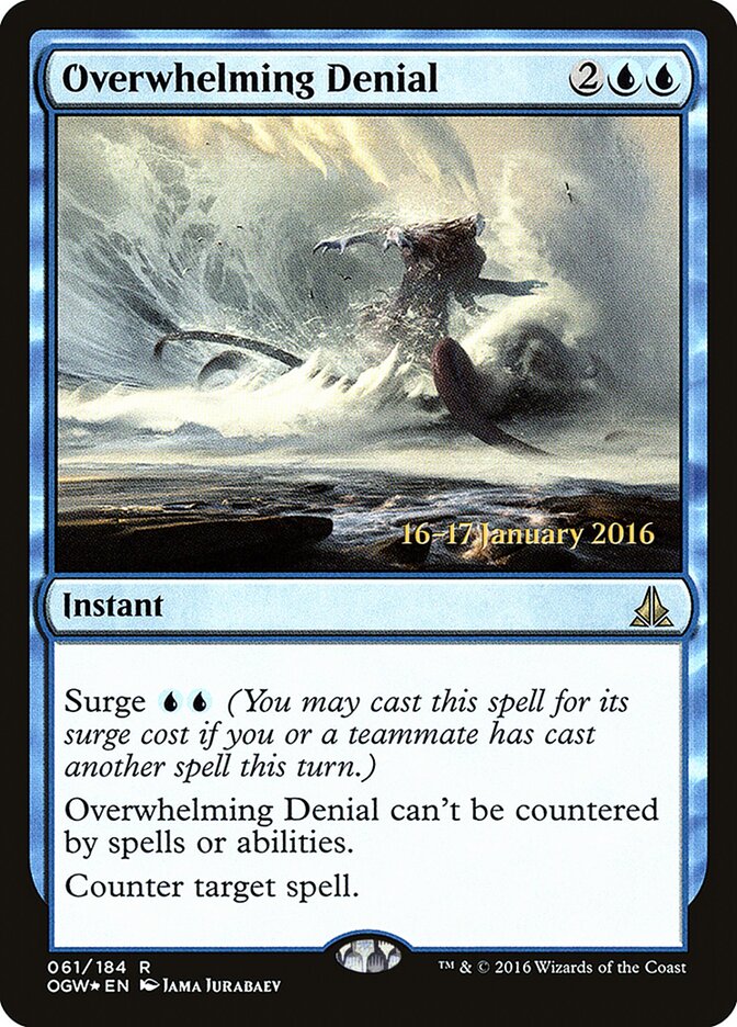 Overwhelming Denial card front