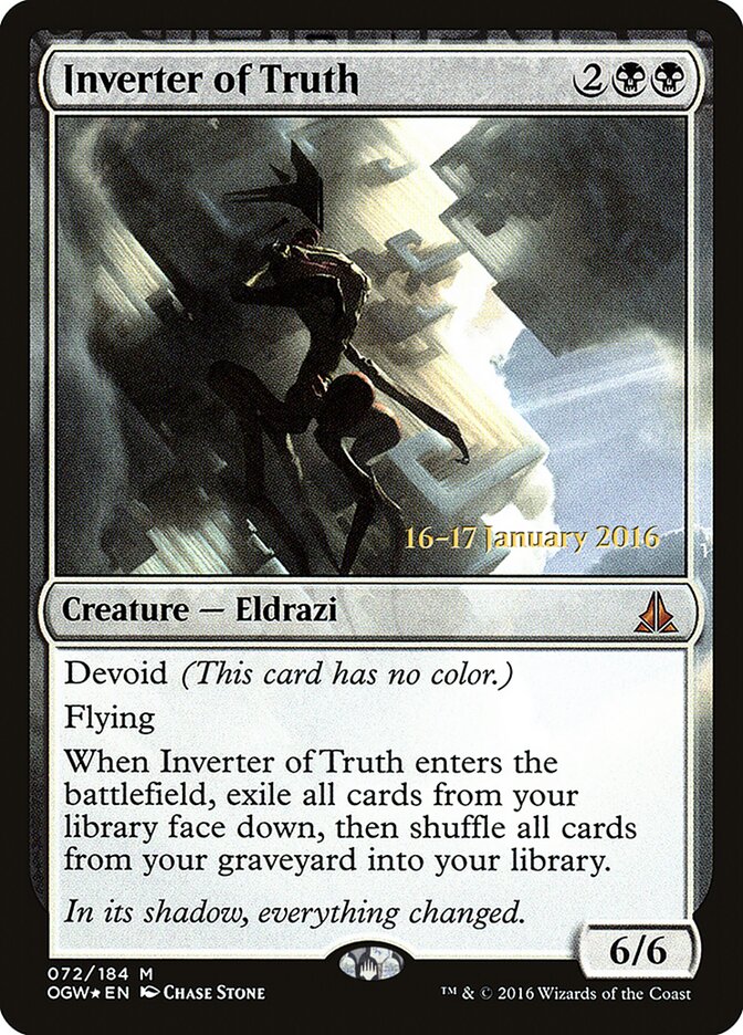 Inverter of Truth card front
