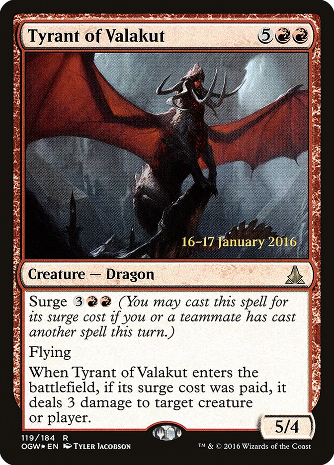 Tyrant of Valakut card front