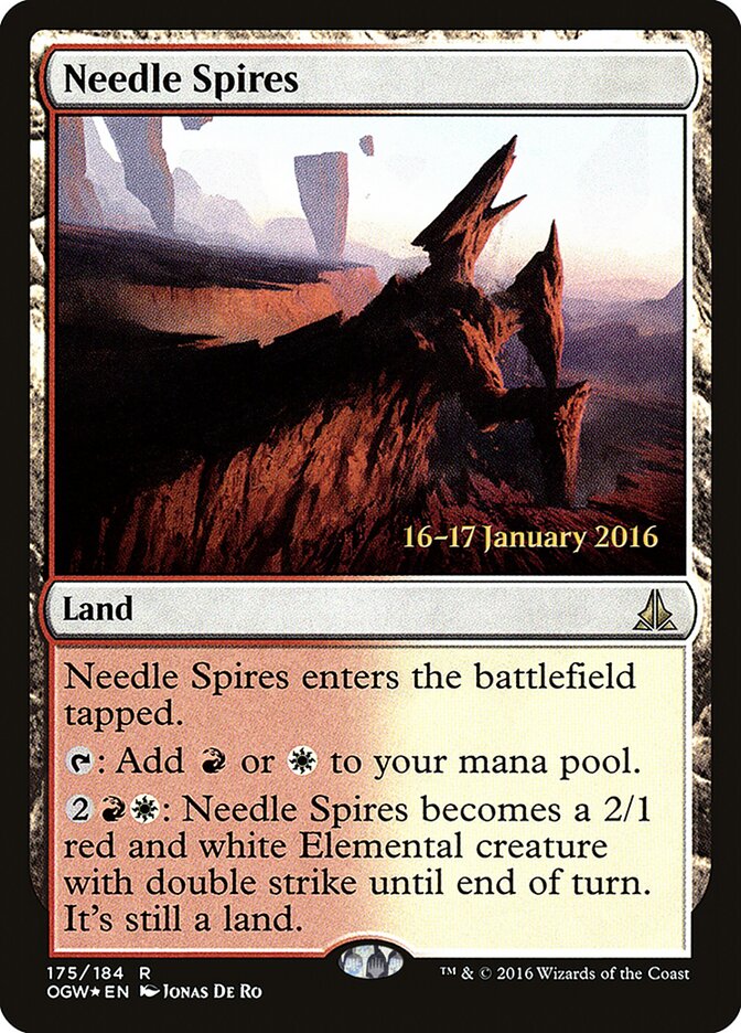 Needle Spires card front