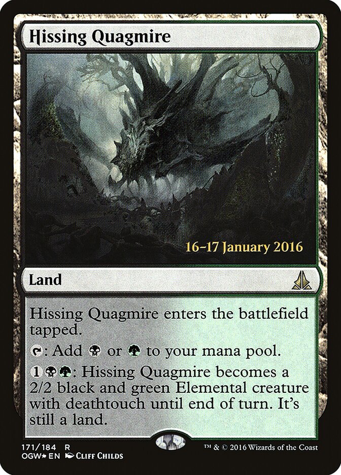 Hissing Quagmire card front