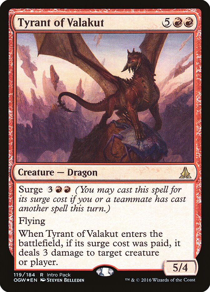 Tyrant of Valakut card front