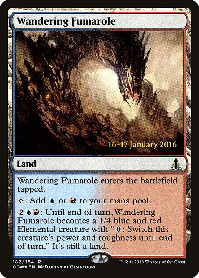 Wandering Fumarole card front