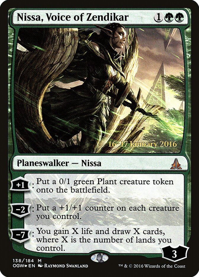 Nissa, Voice of Zendikar card front