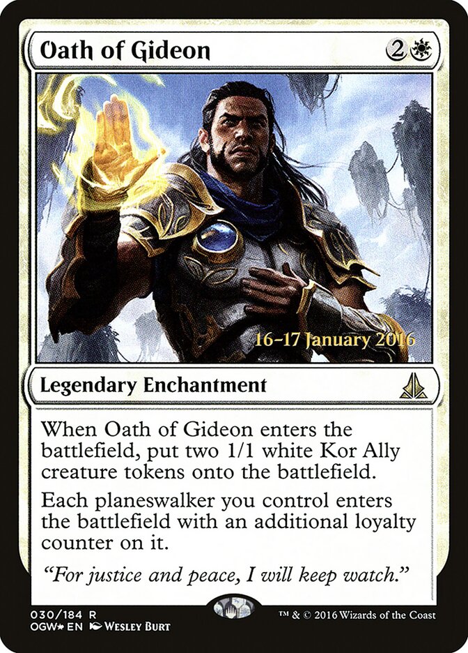 Oath of Gideon card front