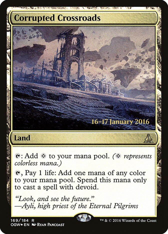 Corrupted Crossroads card front