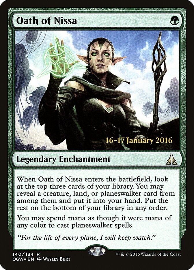 Oath of Nissa card front
