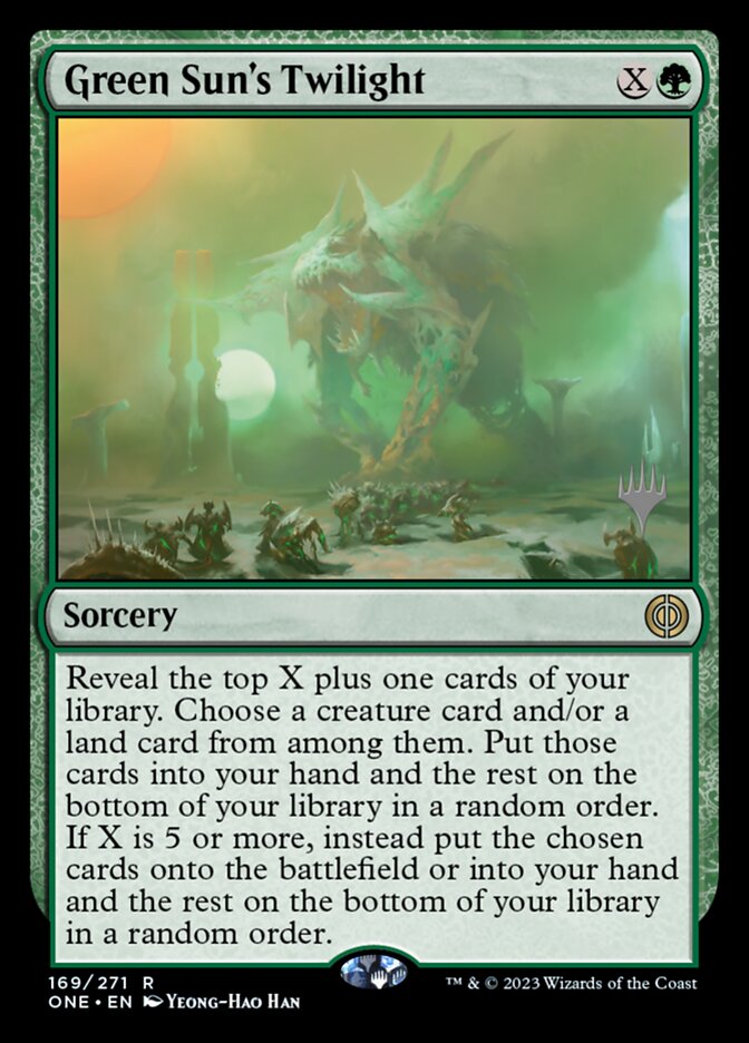Green Sun's Twilight card front
