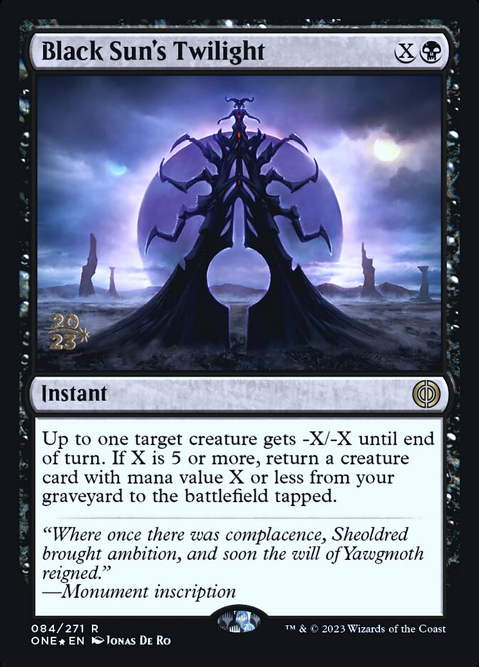 Black Sun's Twilight card front