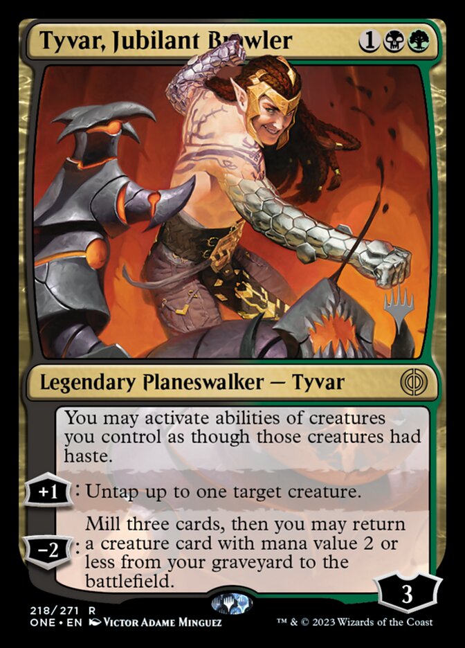 Tyvar, Jubilant Brawler card front