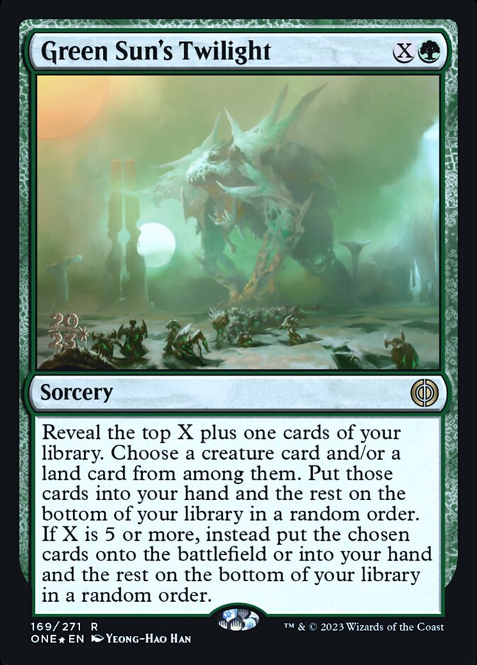 Green Sun's Twilight card front