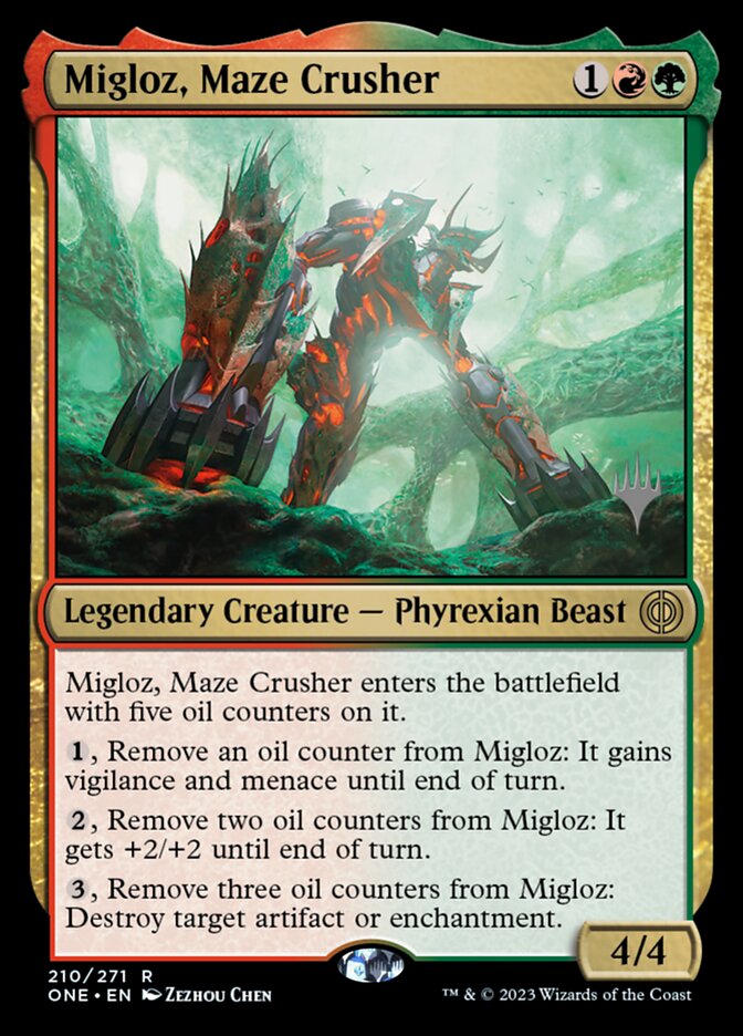 Migloz, Maze Crusher card front