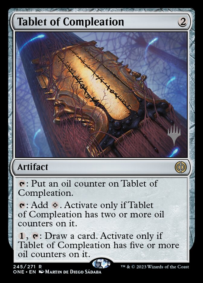 Tablet of Compleation card front