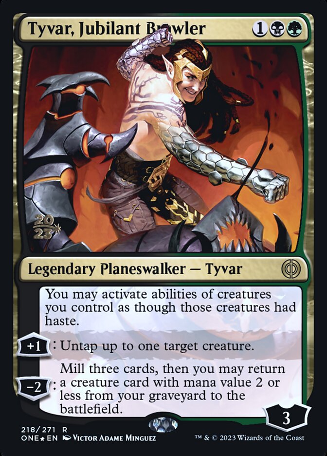Tyvar, Jubilant Brawler card front
