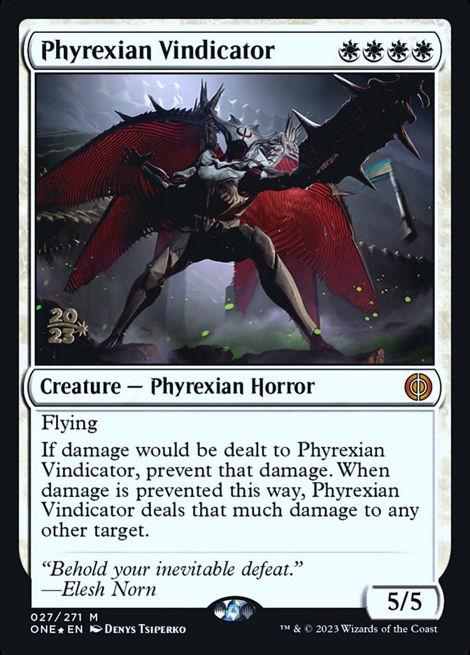 Phyrexian Vindicator card front