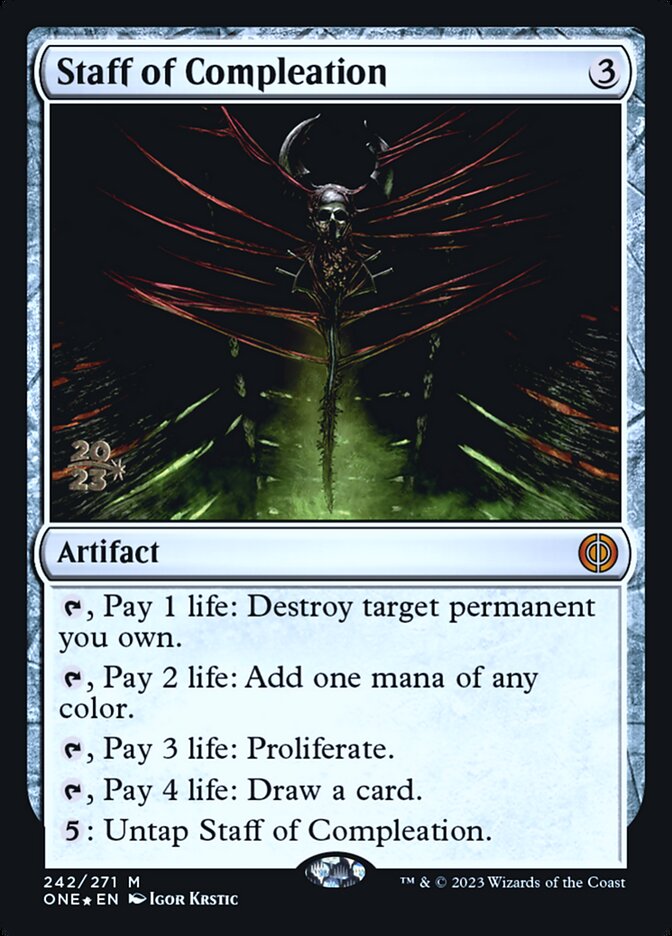 Staff of Compleation card front