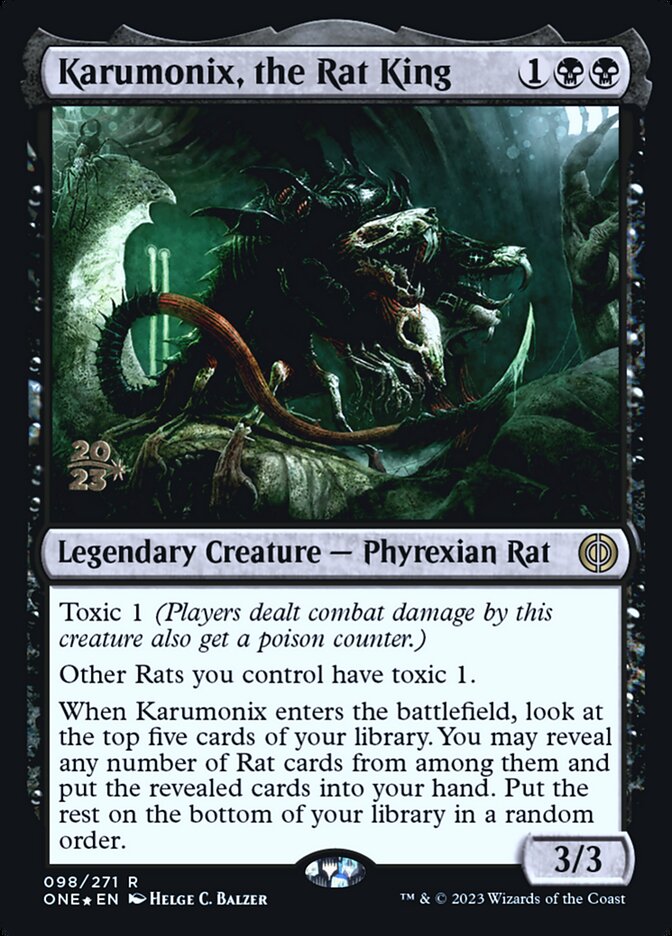 Karumonix, the Rat King card front