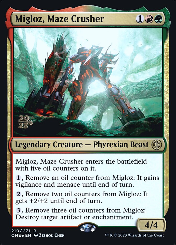 Migloz, Maze Crusher card front