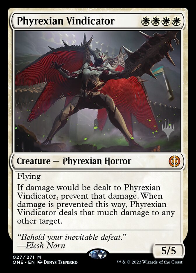 Phyrexian Vindicator card front