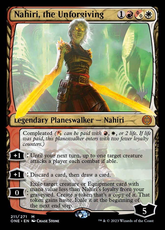 Nahiri, the Unforgiving card front